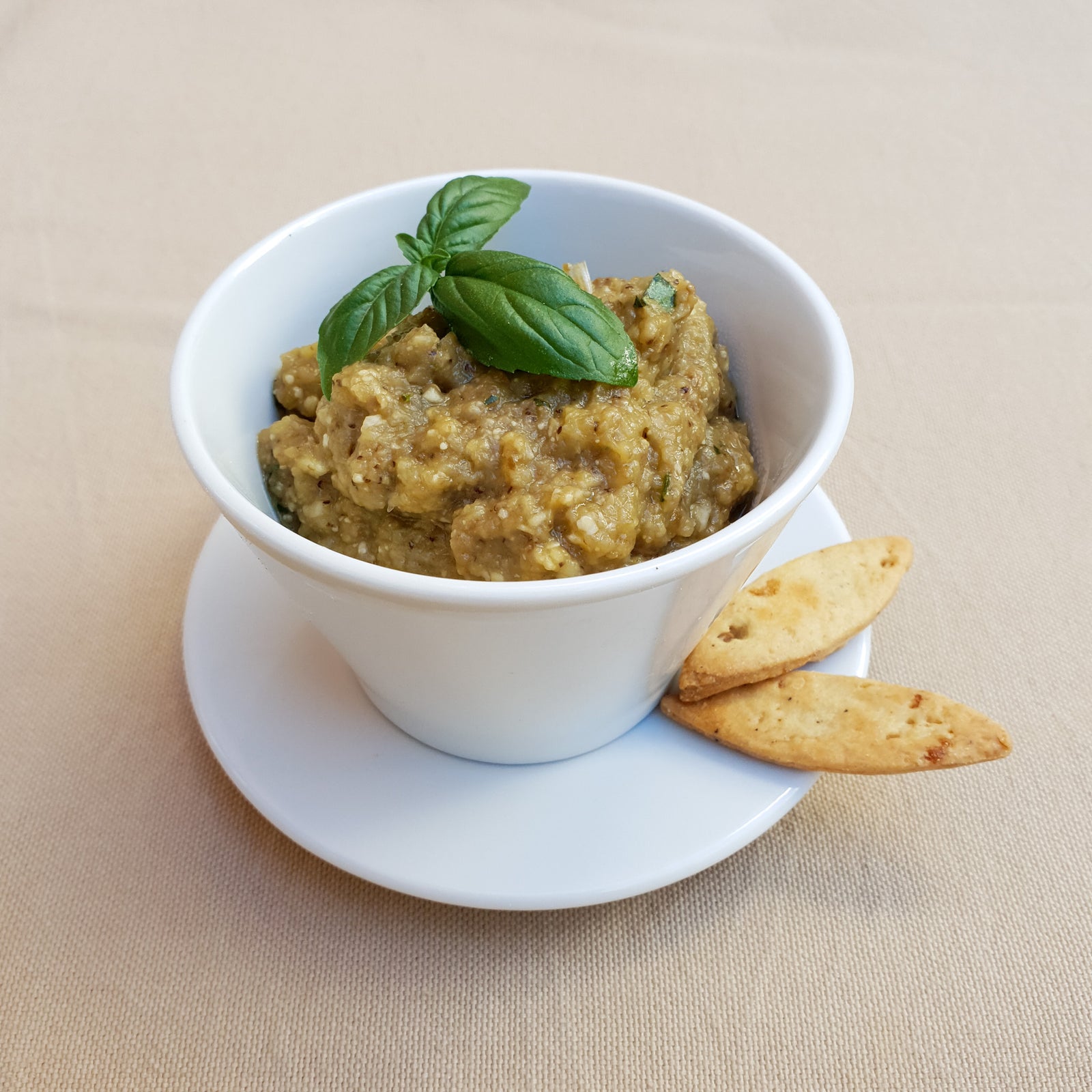 🥄 Idée recette : caviar d'aubergines, basilic et parmesan !