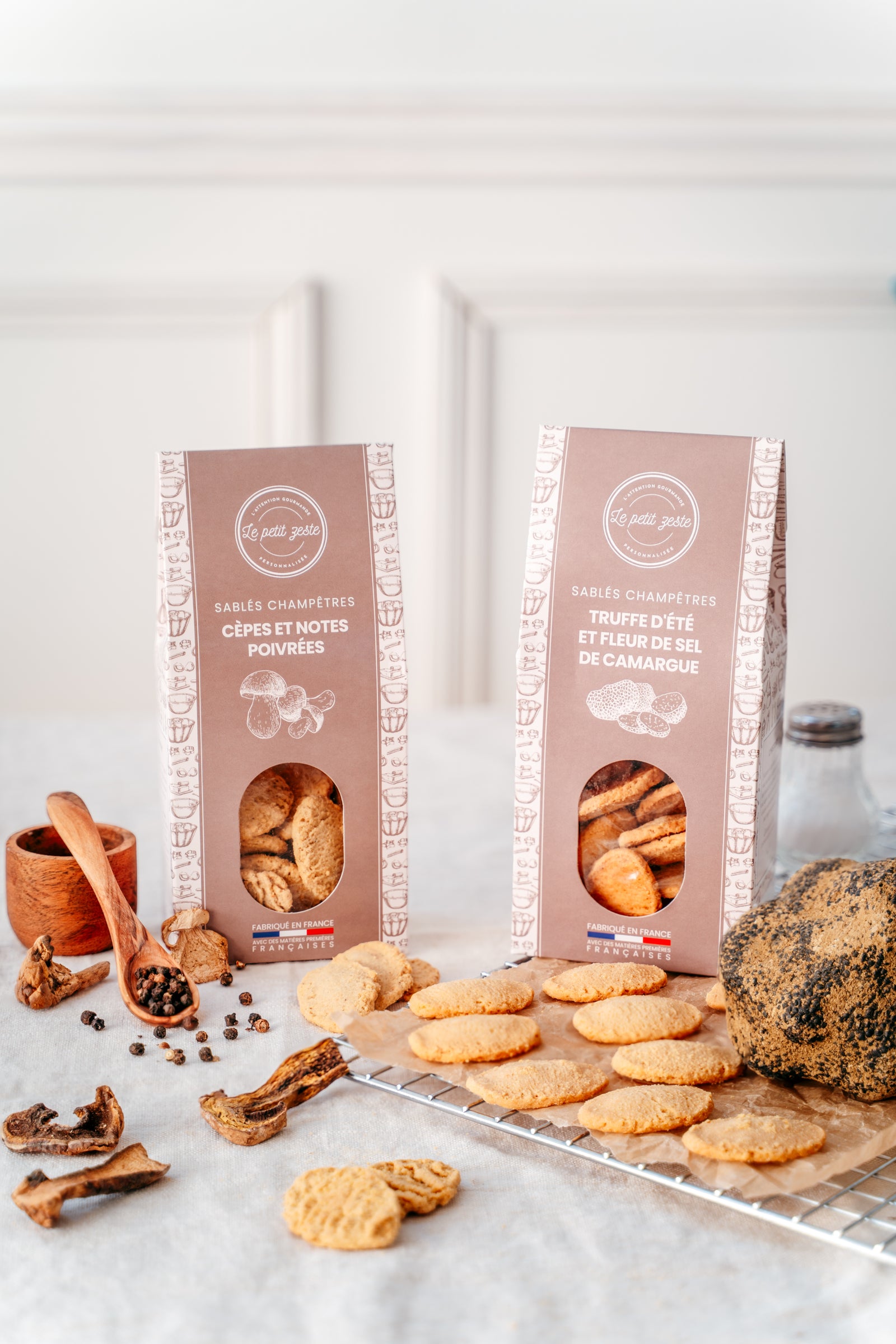 Sablés champêtres - Truffe d'été et fleur de sel de Camargue