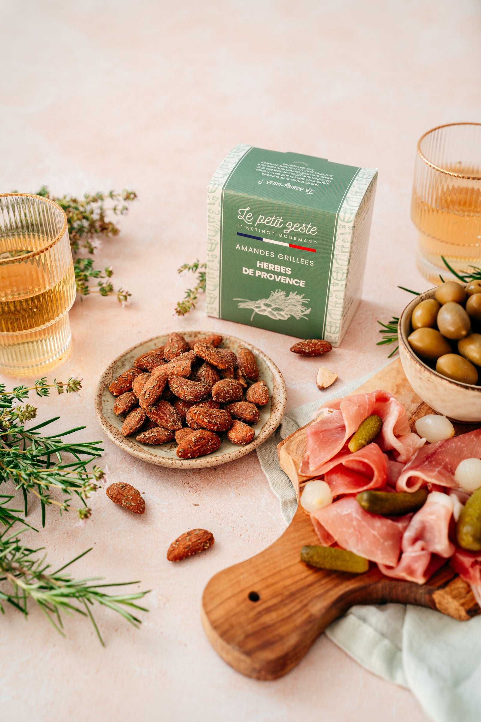 Amandes grillées - Herbes de Provence