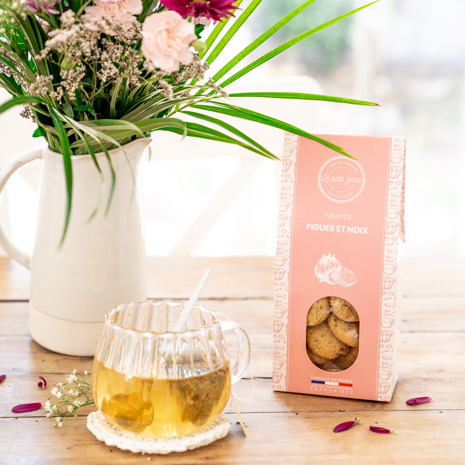 Biscuits sablés aux fruits origine France - figues et noix 