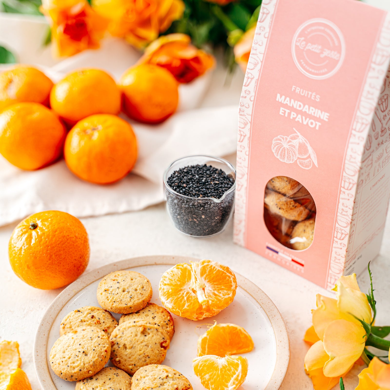 Biscuits sucrés à la mandarine et au pavot - Originalité du Petit zeste 